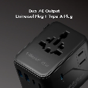 Momax 1-World2 45W 5-Port Dual AC Travel Adaptor (Black)