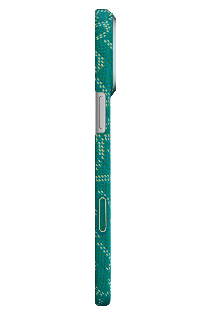 PITAKA Monogram Gold/Green Ultra-Slim Case for iPhone 17 Pro max 