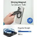 Sinjimoru MagSafe Wallet M-Band Stand (Black)