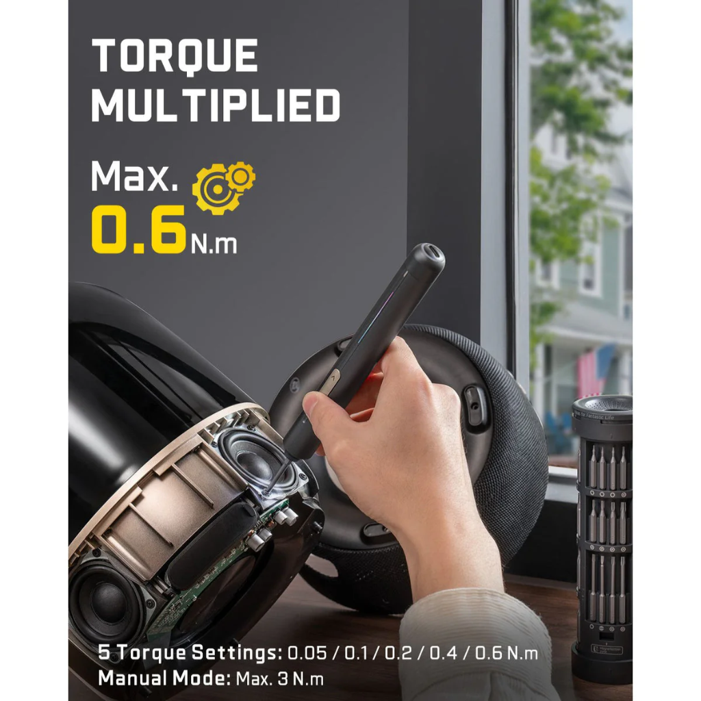 Fanttik NEX E2 Ultra Precision Electric Screwdriver Kit (Gray)