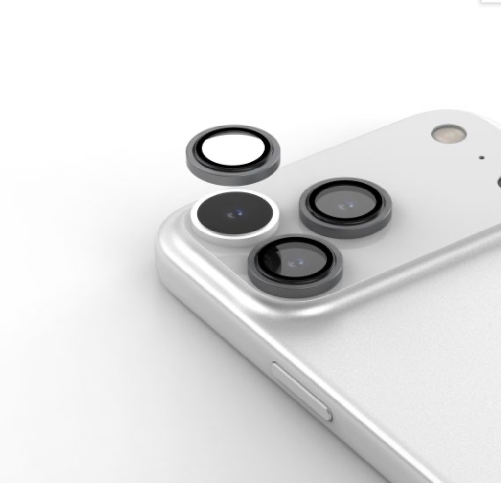 Araraee Camera Lens Ring Protection for iPhone 17 Pro/17 Pro Max (Clear)