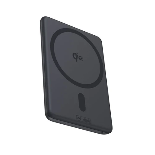 Baseus PicoGo AM31 Qi2 Ultra-Mini Magnetic Power Bank with Kickstand 5000mAh 20W - Cosmic Black