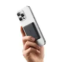 Baseus PicoGo AM31 Qi2 Ultra-Mini Magnetic Power Bank with Kickstand 5000mAh 20W - Cosmic Black