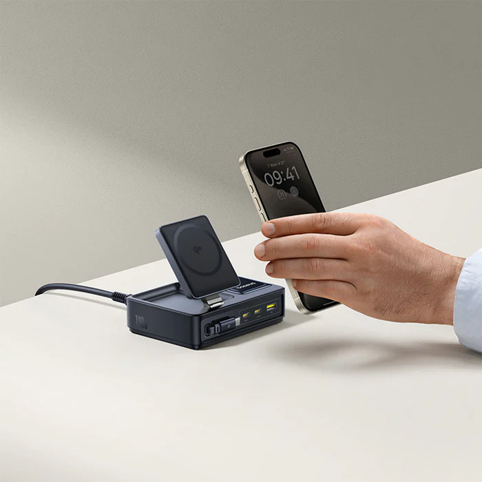 Baseus Nomos Qi2 5-in-1 Desktop Charger 140W - Cosmic Black