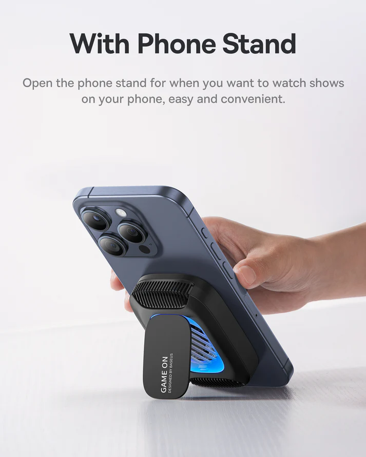 Baseus MagPro II Series Ultra-Thin Magnetic Phone Cooler (with Wireless Charger) - Cosmic Black