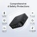 Baseus EnerFill FH21 Desktop Charging Station 4C+2U 120W - Cosmic Black