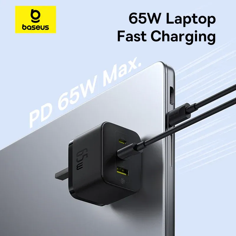 Baseus Palm Fast Charger 2C+U 65W - Cluster Black