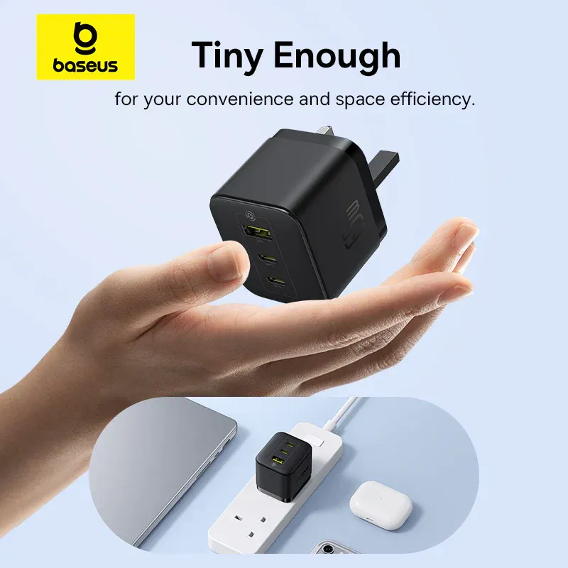 Baseus Palm Fast Charger 2C+U 65W - Cluster Black