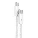 Baseus New Braided Fast Charging Cable USB-C to USB-C 100W 2m - White