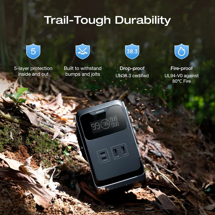 EcoFlow TRAIL 200 DC Portable Power Station (192Wh) (60,000mAh) 