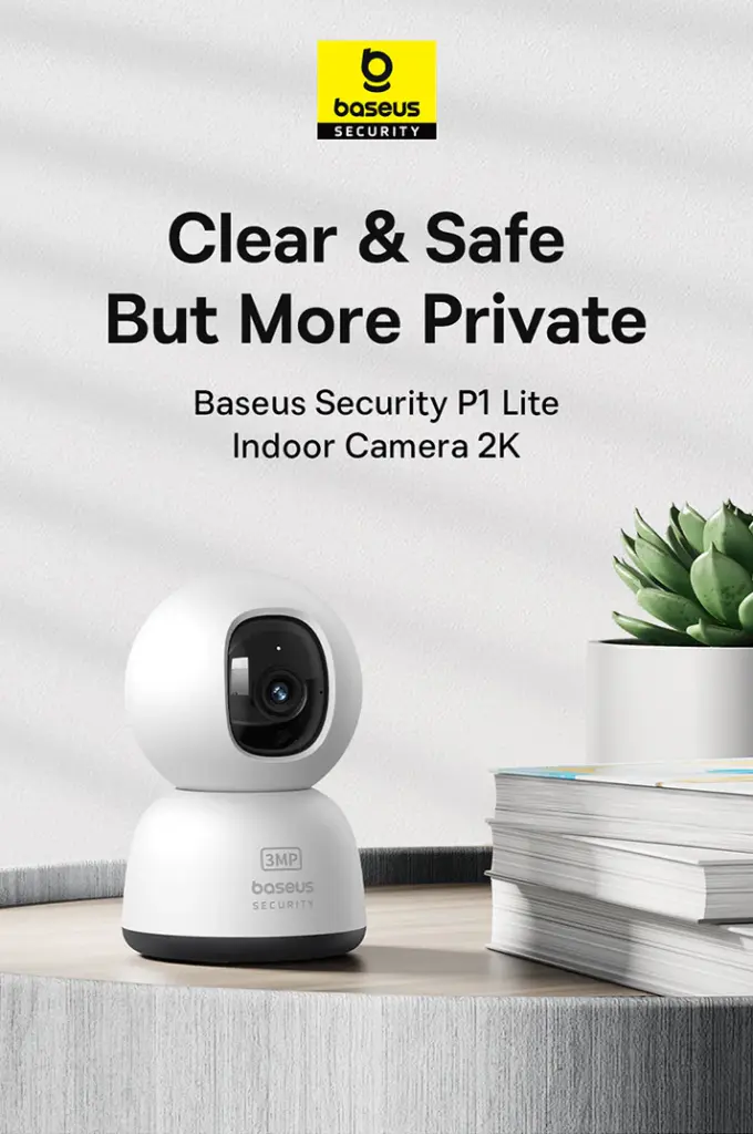 Baseus Security P1 Lite Indoor Camera 2K - Moon White