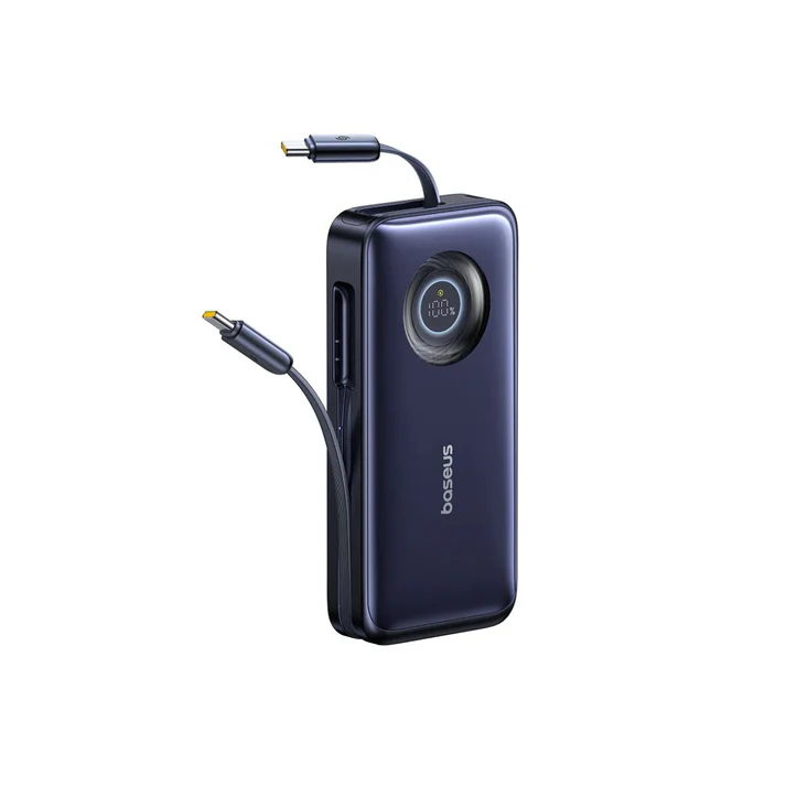 Baseus EnerCore CR11 Power Bank with Retractable Cable 20000mAh 100W - Cosmic Black