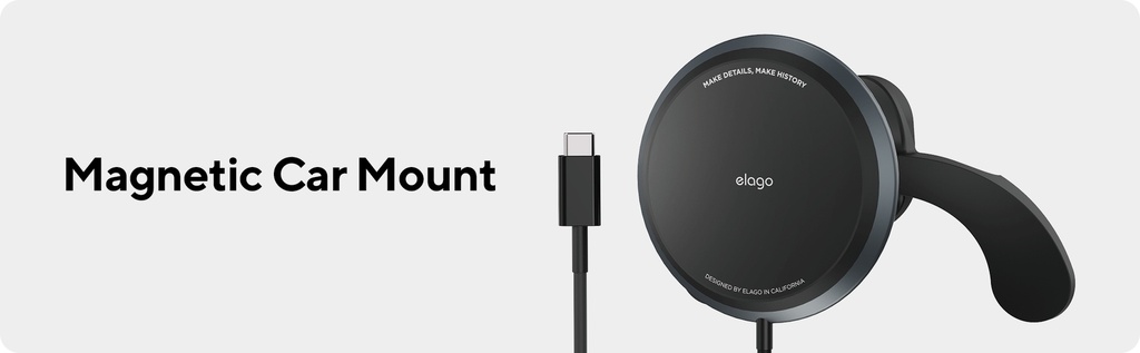 Elago M Car MagSafe Charger Phone Mount (Dark Grey)