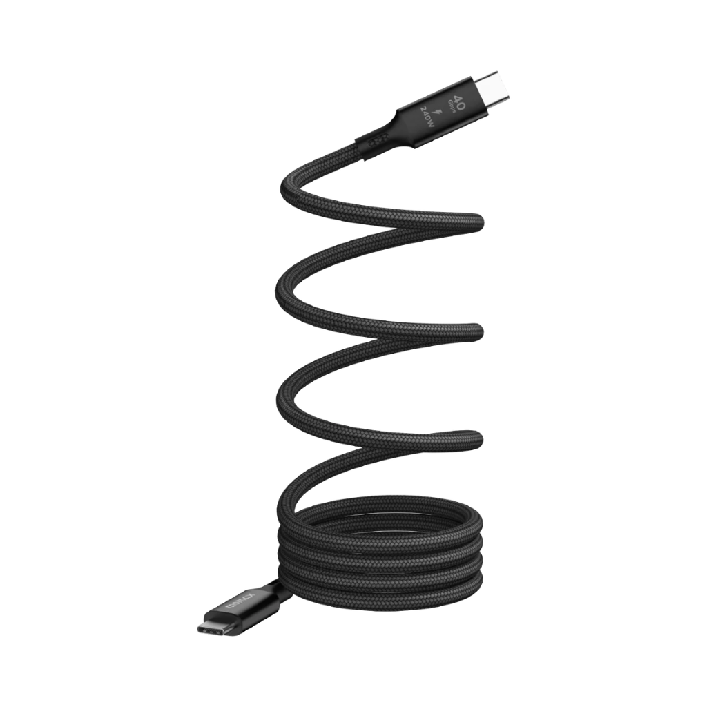 Momax Mag.link 240W USB-C to USB-C USB4 40Gbps Magnetic Cable 1.5m (Black)