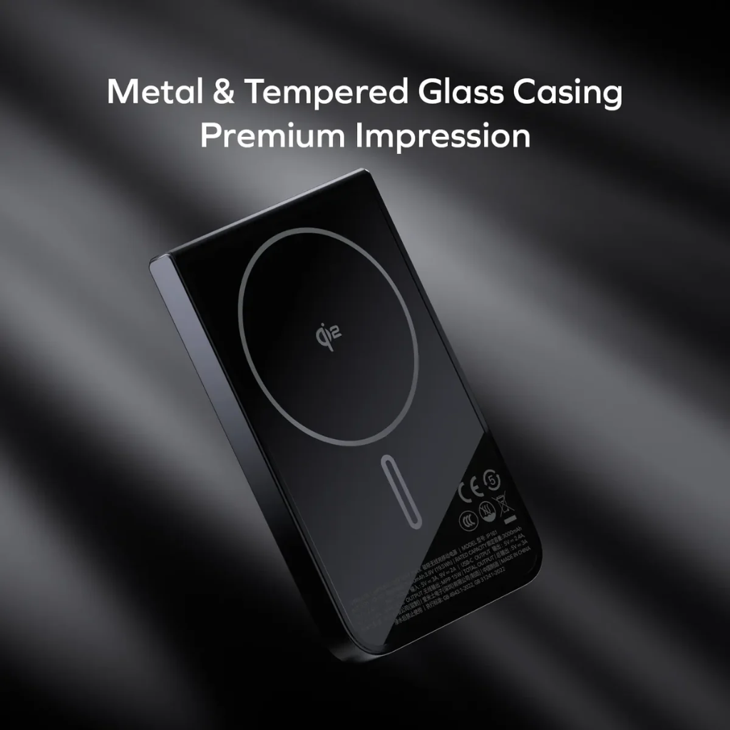 Momax 1-POWER S.PASS 5000mAh Qi2 Magnetic Wireless Battery Pack (Black)