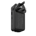 Momax 1-PAC⁺10000mAh 3 in 1 Hybrid GaN Battery Pack with Build-in retractable Cable (Black)