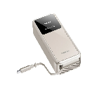 Momax 1-PAC⁺10000mAh 3 in 1 Hybrid GaN Battery Pack with Build-in retractable Cable (Titanium)