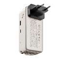 Momax 1-PAC⁺10000mAh 3 in 1 Hybrid GaN Battery Pack with Build-in retractable Cable (Titanium)