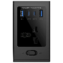 Porodo Universal GaN Multi-Port Cube Adapter with 4 AC Sockets