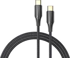 Vention Nylon Braided Zinc Alloy USB C- C Cable 1.2M (Black)