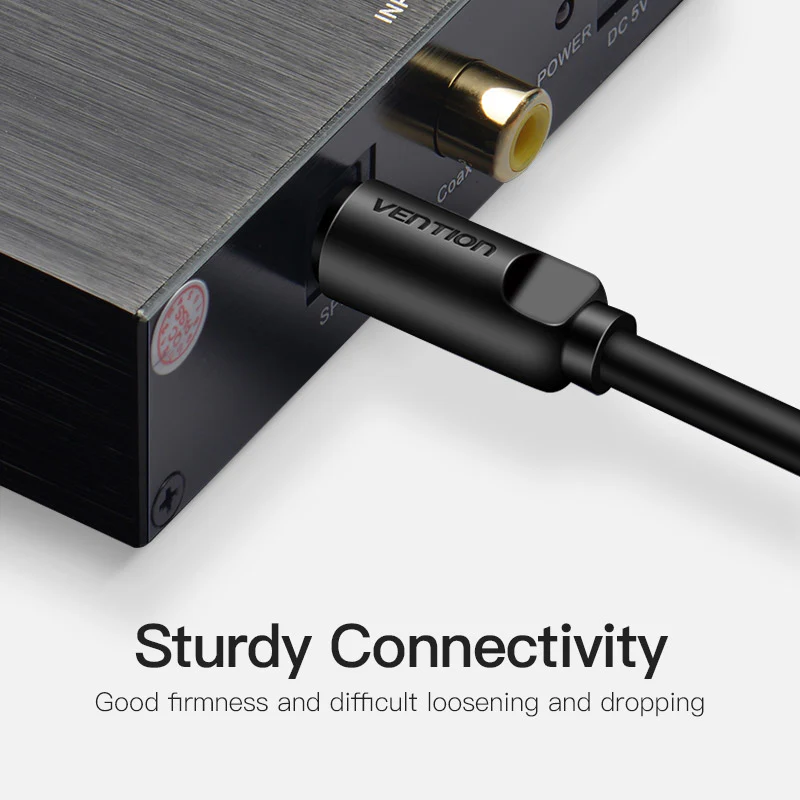 Vention Optical Fiber Audio Cable 1.5M (Black)