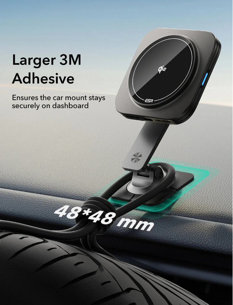 ESR Dashboard Wireless Charger Qi2(Black)