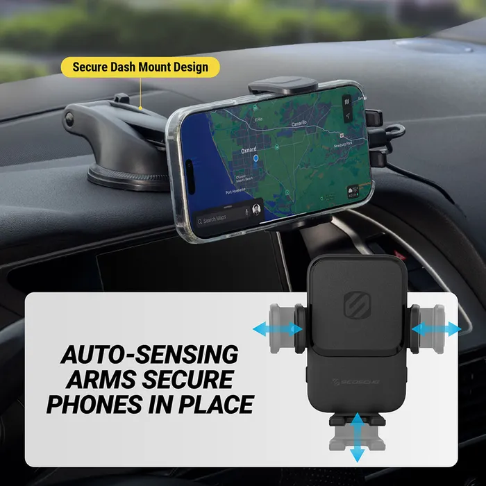 Scosche MagicGrip™ Charge Window/Dash 2-in-1 Auto-Grip Wireless Charging Mount