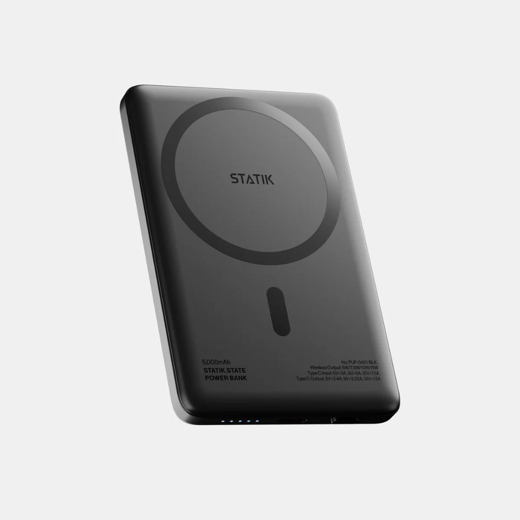 Statik MagSafe Power Bank with Semi-Solid Electrolyte Technology V2 5000mAh (Black)