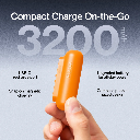 Statik Snap-N-Charge Power Bank Universal USB-C, Lightning & Micro USB Magnetic Tips V3 3200mAh (Orange)