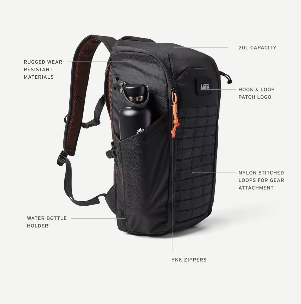 UAG Civilian Backpack 20L (Black/Orange)