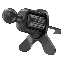 Porodo Dual Mount Magnetic Phone Holder with Dash & Air Vent Clip (Black)