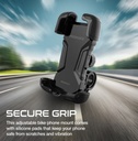 Promate Quick-Clamp SecureMount Bike Mount for Smartphones (Black)