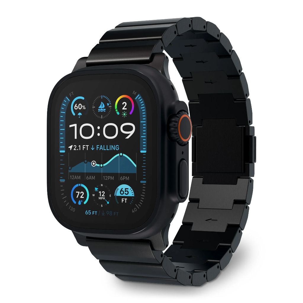 Decoded Titanium Strap for Apple Watch Ultra 1-2 (Black Titanium)