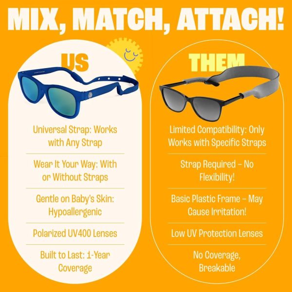 Baby Sunnies Sunglasses 0-24 month (Navy Blue)