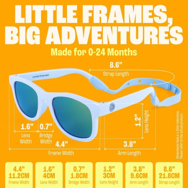 Baby Sunnies Sunglasses 0-24 month (Sky Blue)