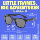 Baby Sunnies Sunglasses 3-8 y/o (Black)