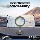 Promate 360° Cradleless MagSafe Compatible Smartphone Mount  Secure Anti-Slip Mount (Black)