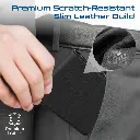 Promate  Slim Leather Wallet with RFID & Smart Tracking  (Black)