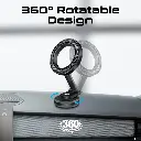 Promate MagGrip™ 360° Cradleless Foldable Magnetic Ring Smartphone Holder (Black)