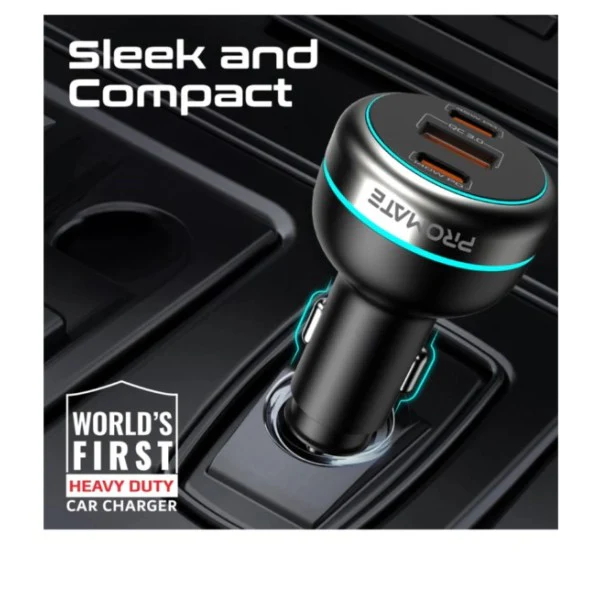 Promate 230W RapidCharge™ Car Charger (Black)