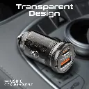 Promate Mini Car Charger 65W (Transparent) 
