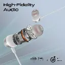 Promate Earphones In-Ear USB-C Wired ENC Stereo (White)