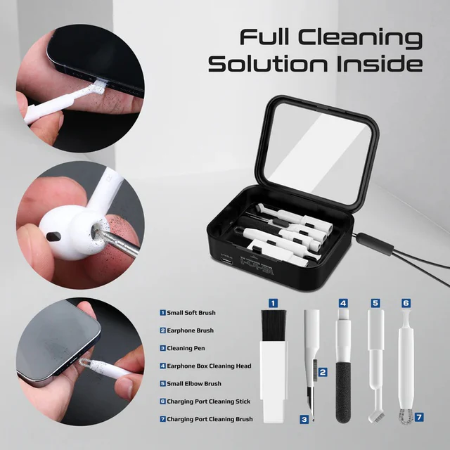 Promate 16-in-1 Ultra Compack Multi-Functional Mobile Solution Kit • 15W MagSafe (Black)