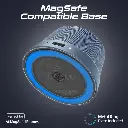 Promate High-Fidelity Mini Bluetooth Speaker with MagSafe Compatible Base (Navy)