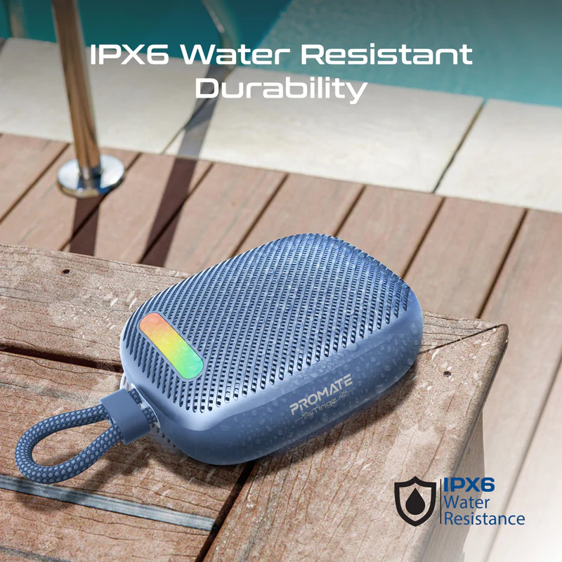 Promate CrystalSound™ 7W High-Definition Wireless Speaker (Blue)
