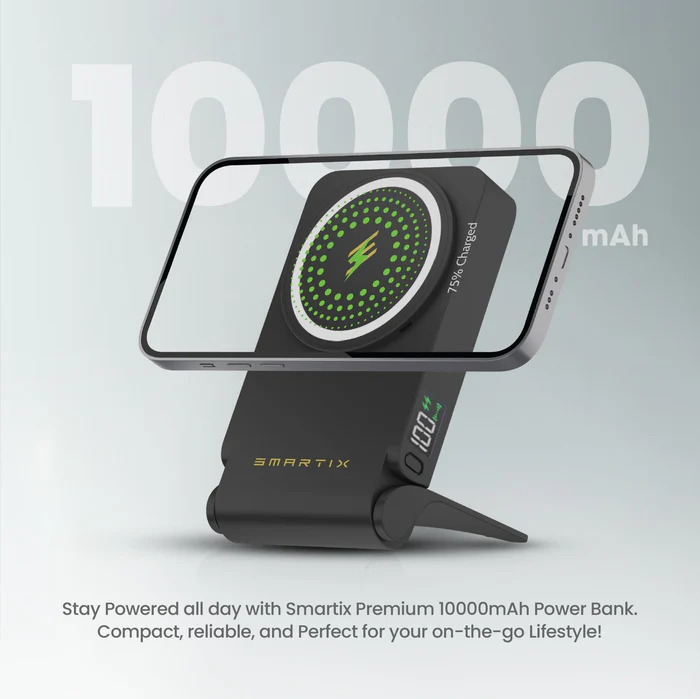 Smart 20W Premium Magsafe Magnetic Powerbank 10000mAh (Black)