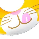 Big Mouth Cat Face Float (Yellow)