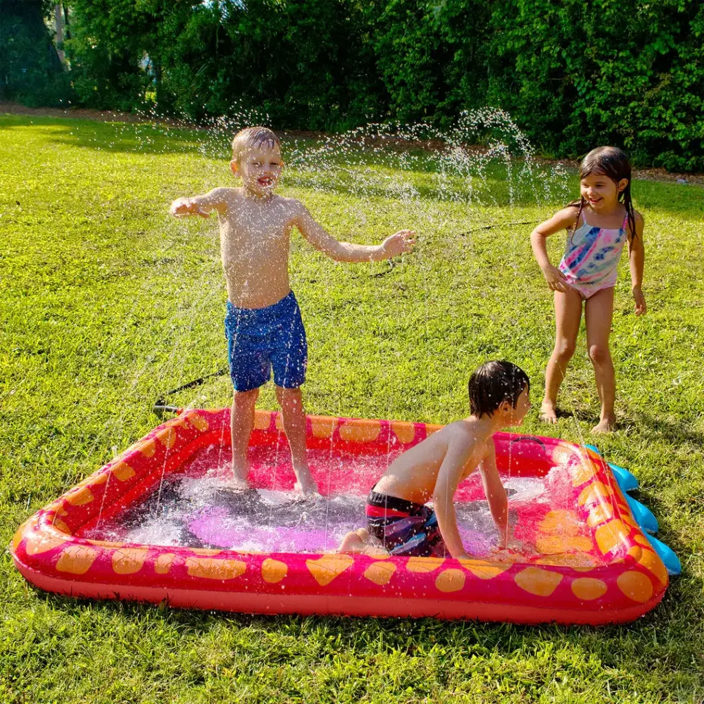 Big Mouth Dinosaur Splash Mat (Orange)