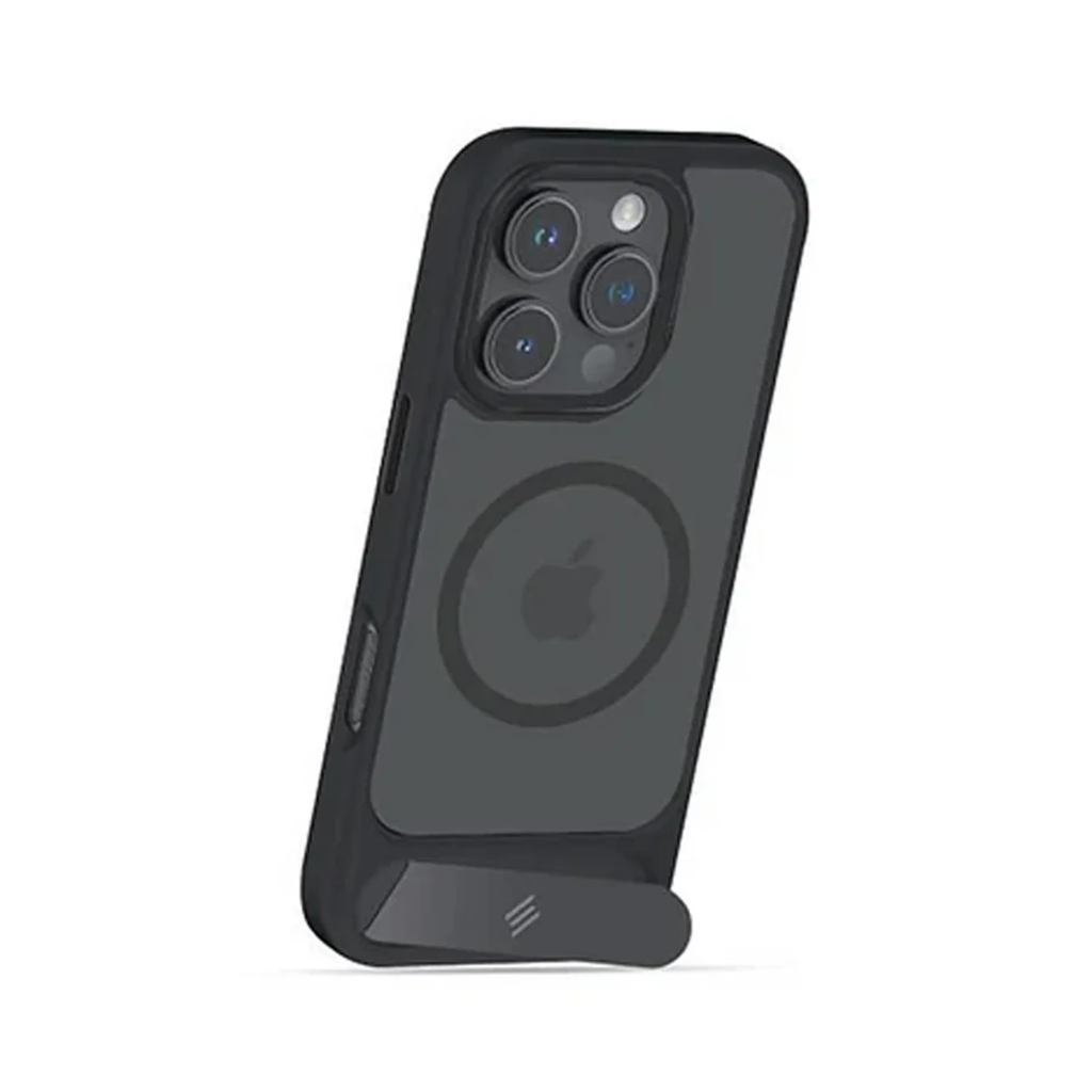 Smartix Premium Designer Stand Case for iPhone 16 Pro (Black)