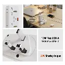 Porodo Plex 1500W Universal Adapter (White)
